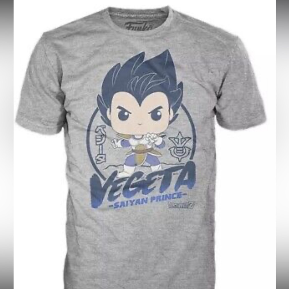 Funko Pop Dragon Ball Z Vegeta Saiyan Prince Tee